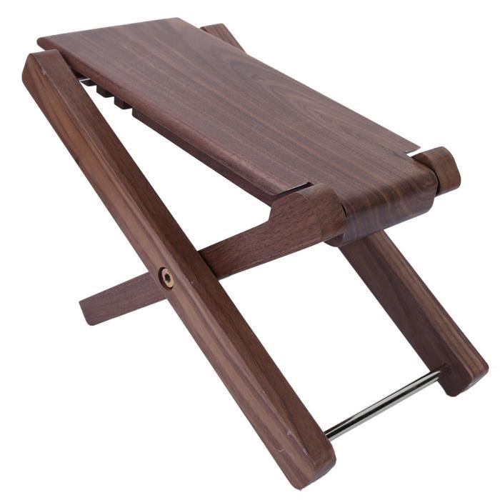 Cabilock Repose-pieds réglable en bois massif pour guitare