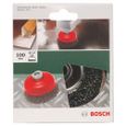 Brosse boisseau à fils ondulés pour Meuleuse Diamètre 100 mm - Bosch - Métal-1