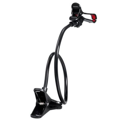 Support Téléphone Voiture Rotatif 360° - Fixation Directe, Compatible Tous Téléphones, Noir, ABS
