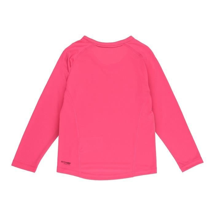 Asics t shirt fille rose sales
