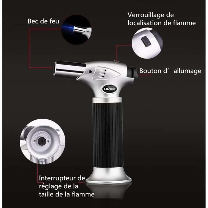 Chalumeau à gaz portable et réglable, pistolet de soudage à allumage manuel pour barbecue extérieur, 1300