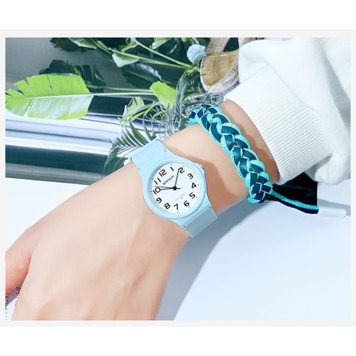 Montre femme sale etanche bracelet silicone