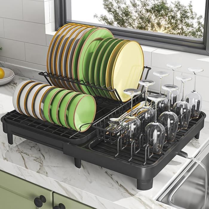 Or vert a - Étagère de rangement de cuisine assiette à vaisselle bol  étagère de rangement égouttoir égouttoir - Cdiscount Maison