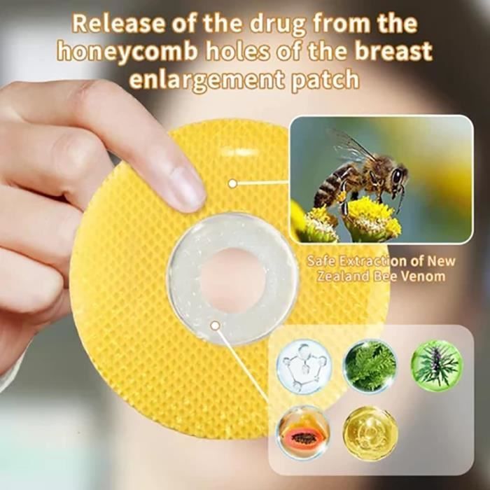 Moondor Crystal Protein Bee Venom Bust Lift Patch, Patch d