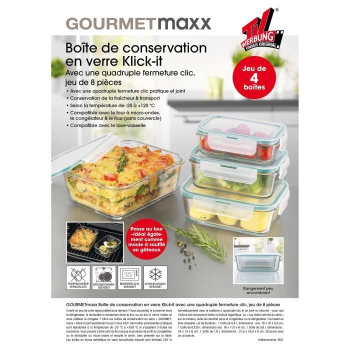 Boîte De Conservation En Verre Eisch - Modèle Décoratif Pour Snacks, Neuf, Origine Allemagne