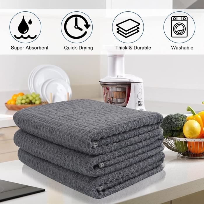 Blaumann AT-3883 Lot 4 Torchons De Cuisine Microfibres Lavette Nettoyant Doux Absorbants Xxl Multicolore Multicolore 55560408