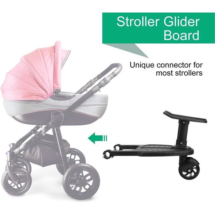 Deryan Elena - Poussette Double Tandem Pour 2 Enfants (0-3 Ans) - Sièges Face à Face, Réglable, Harnais 5 Points, Capote UV (Couleur Nougat)