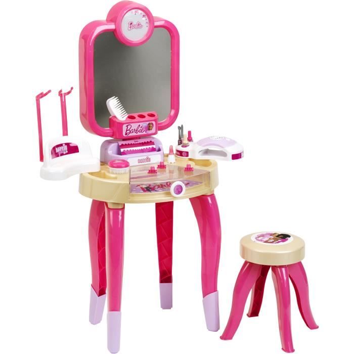 Jouet de beaute KLEIN Centre de beaute Barbie Happy Vibes Complet avec de nombreux accessoires et lumiere. Cdiscount Jeux Jouets