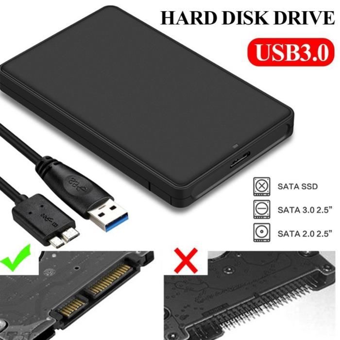 Generic Boîtier Disque Dur Externe USB 3.0 2.5'' SATA HDD SSD
