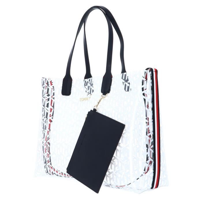 TOMMY HILFIGER Iconic Tommy Tote Transparent Transparent Monogram