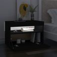 Qualité luxe© | Meuble de rangement & Meuble bas TV & Table de Salon & avec lumières LED Noir 60x35x40 cm |772102-2