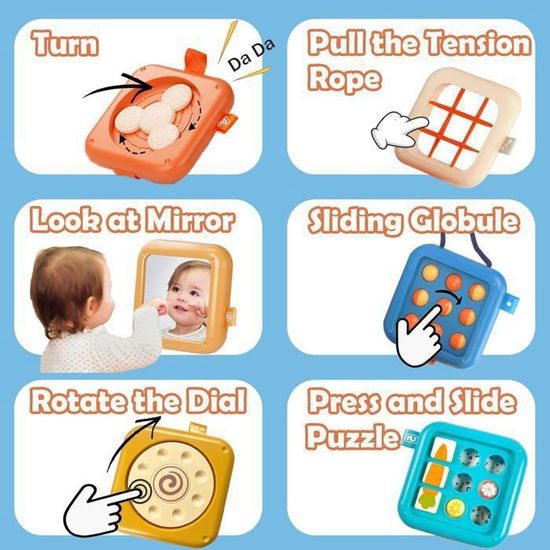 Cube d’Activités 14 en 1 - Montessori Play Center - Jouet d'apprentissage éducatif précoce - Bébé 1 2 Ans Cube d’Activités 14 en 1 - Montessori Play Center - Jouet d'apprentissage éducatif précoce - Bébé 1 2 Ans
