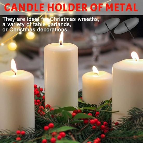 4 Pièces Bougeoir Pour Bougies De L'Avent, Bougeoir Pour Couronne De L