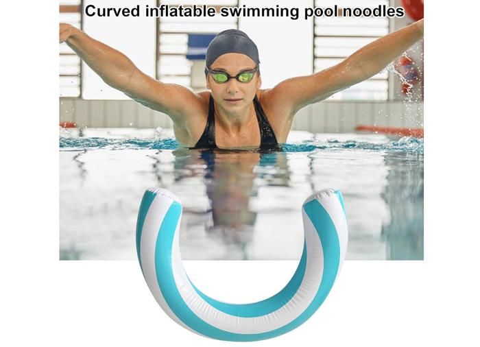 Nouilles De Piscine Gonflables Incurvées – 75 Cm, PVC épais, Flotteurs Pour Détente Et Exercices !
