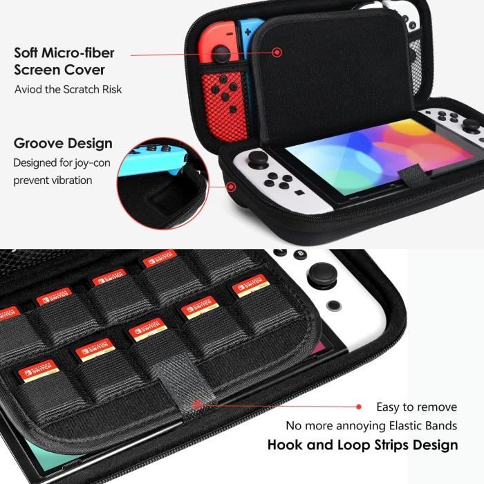 Housse pour étui Nintendo Switch Lite, étui Switch OLED, étanche, gris  foncé, gris clair -  Canada