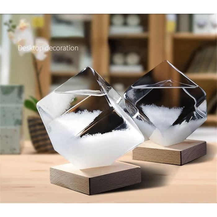 Storm Glass Bureau, Verre Tempête Prévisions Météo Bouteille, Décoration De Forme De Chat De Mode Creative Bureau Maison Gouttes D'eau Verre Décoration Bouteille De Noël