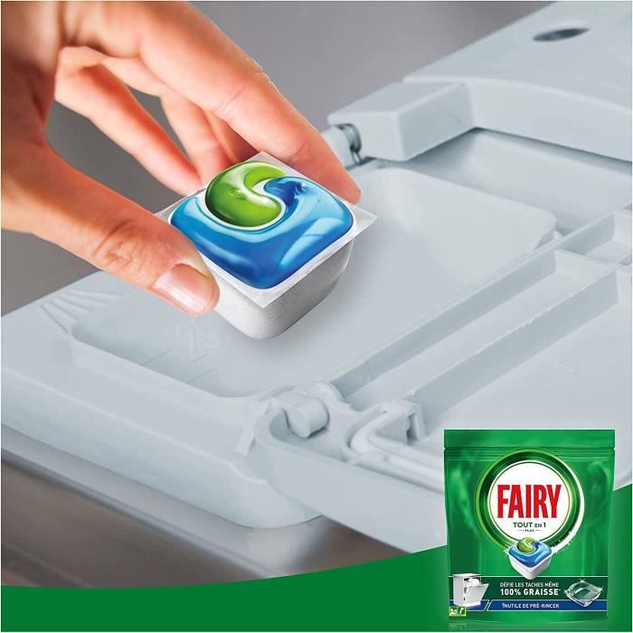 Fairy Platinum Plus 100 Tablettes Lave-Vaisselle All In One - 5x 20  Capsules –