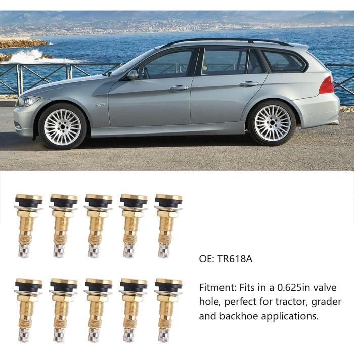 Lot De 4 Tiges De Valve TR600HP Pour Pneus Sans Chambre à Air - Laiton - Haute Pression 4MPA