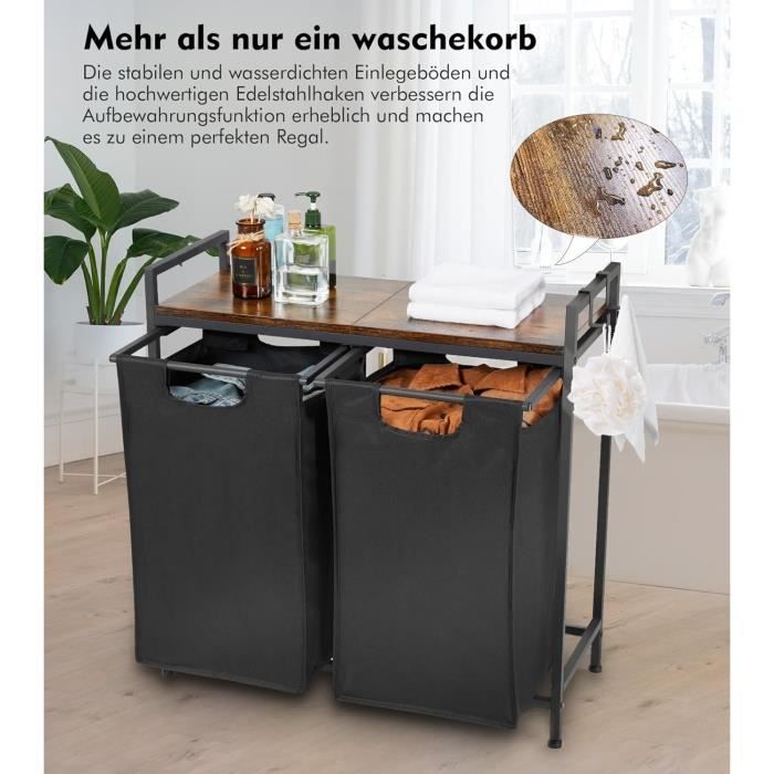 Lot De 2 Paniers De Rangement Pliables En Feutre, En Tissu Pour Jouets Et Vetements 86962258