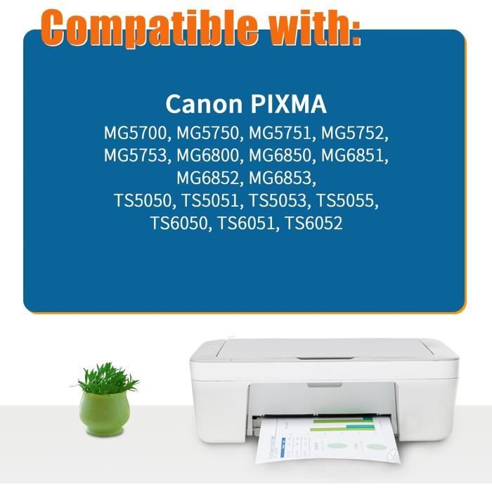 PGI-570XL CLI-571XL Cartouches d'encre Compatible pour Canon 570 XL 571 XL  pour Canon PIXMA MG5750 TS5050 MG5753 MG6850 MG6852 - Cdiscount Informatique