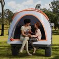 GYMAX Tente de Camping pour Camion 2 Personnes avec Porte Zippée, Tente de Camionnette avec Housse Amovible et Sac de Rangement-3