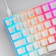 Mars Gaming MKULTRA - Clavier mécanique compact blanc RGB 96% - Switch Outemu SQ Rouge - Portugais + US-3