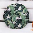 20 -Housse de coussin décorative ronde,feuilles vertes,plante,pour canapé,chambre à coucher,45x m-3
