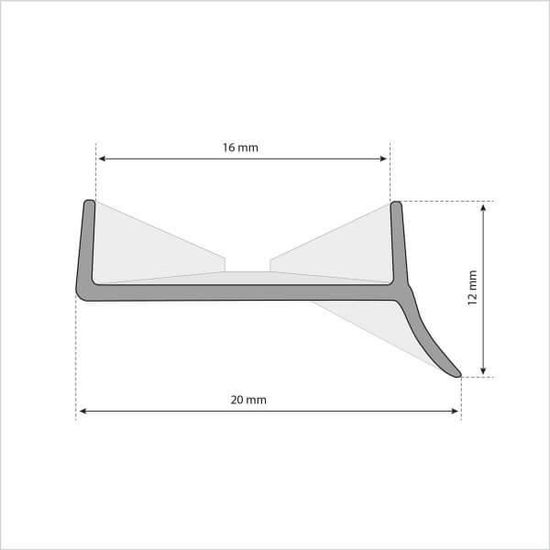 1,5 m isolation Profil 16 mm 18 mm de cuisine socle Joint différentes couleurs 1,5 m isolation Profil 16 mm 18 mm de cuisine socle Joint différentes couleurs