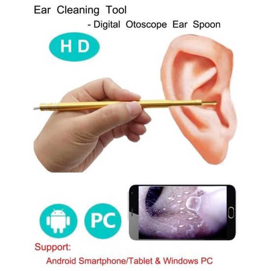 3 en 1 USB Ear Scope Inspection HD 1.0MP Caméra Visuelle Oreille pour  Téléphones Android OTG & PC & MacBook, Câble de Longueur 1.5m - Cdiscount  Appareil Photo