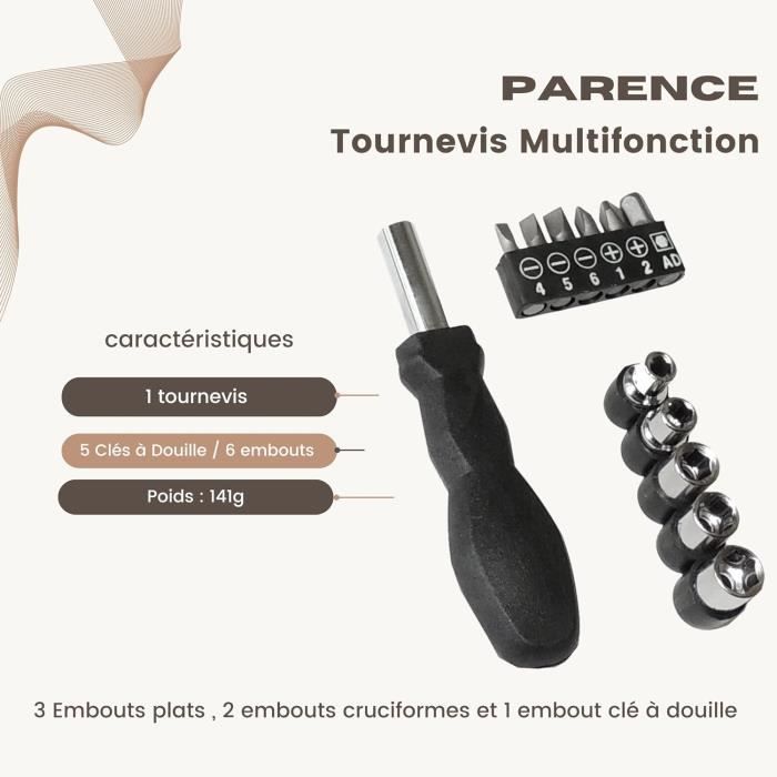 NEEWER Kit Outils Tournevis Pliable Multifonction 10 En 1 - Clés Allen Et Tournevis Pour Camera Cage SmallRig Trépied Argent