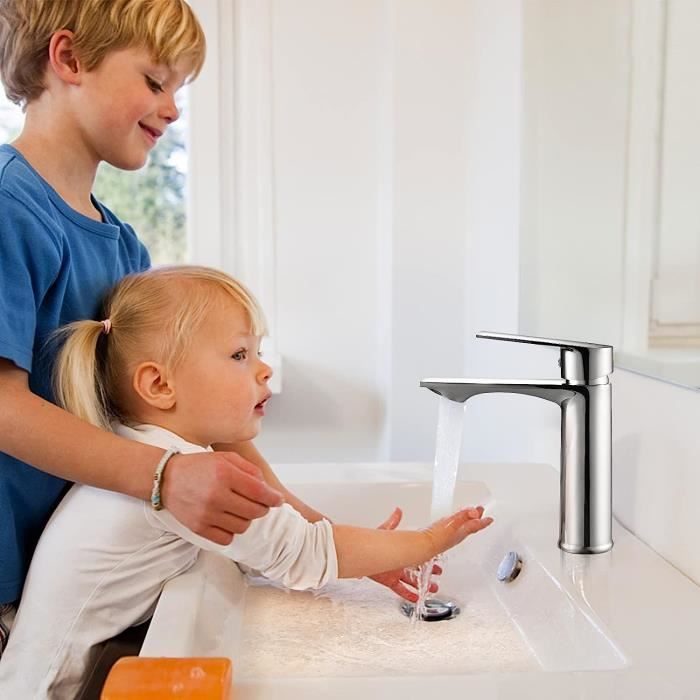 Robinet Lavabo Robinet Lave Main Avce Bonde Lavabo Robinet Salle De ...