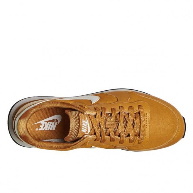 Basket Nike INTERNATIONALIST SE Femme Cuir Jaune Lacets Plat Jaune Cdiscount Chaussures