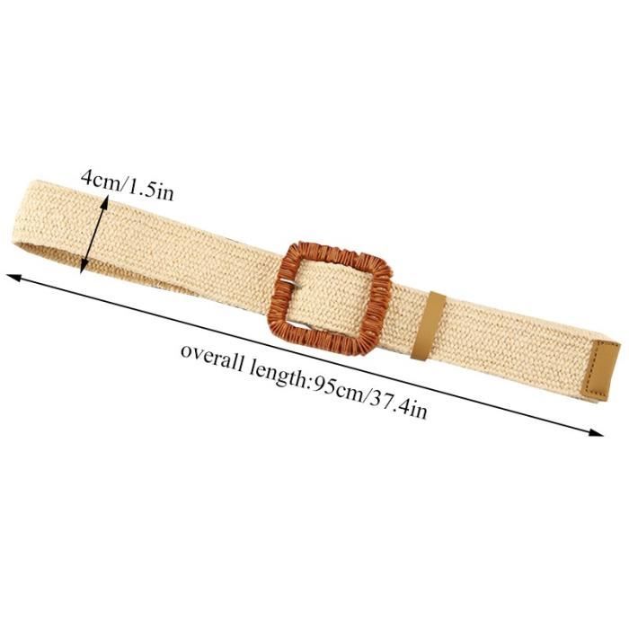 Ceinture large outlet tressée femme