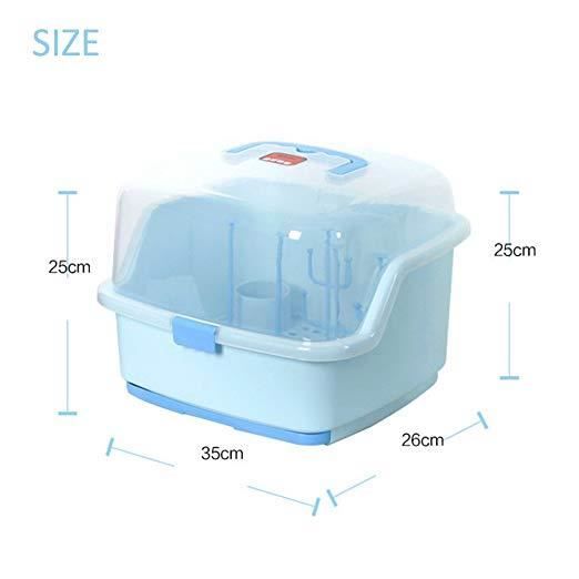 Boîte De Rangement Pour Biberons Avec Égouttoir Et Couvercle Anti-Poussière - Organisation Parfaite Pour Tout-Petits Boite Biberon Cdiscount