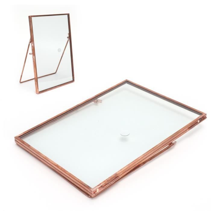 Cadre photo - YOSOO - Pliant - Verre et Cuivre - Design Contemporain ...