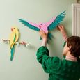 LEGO Art 31211 La Collection Faune – Les Perroquets Ara, Décoration Murale avec Motif d'Oiseau, Activité Manuelle-4