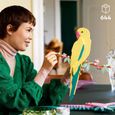LEGO Art 31211 La Collection Faune – Les Perroquets Ara, Décoration Murale avec Motif d'Oiseau, Activité Manuelle-5
