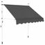 Auvent Manuel Store Banne Manuel Solaire Terrasse Toit Abri Retractable 150 Cm Anthracite Achat Vente Store Store Banne Auvent Manuel Store Banne Cdiscount