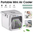 Climatiseur Portable Silencieux - 3 Vitesses Ajustables - Humidificateur - Refroidisseur d'Air