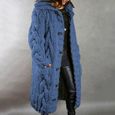Cardigan à capuche femme grande taille pull poche simple boutonnage manches longues manteau   CYR201109482BUXL-0