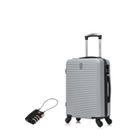 CELIMS FRANCE Valise Cabine 55x35x25cm | Valise CELIMS Weekend | ABS | Cadenas | 4 Roues 360 | Gris