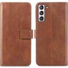 Coque pour Samsung Galaxy S21 FE Portefeuille Etui Housse Marron iMoshion