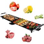 RELAX4LIFE Plancha lectrique Antiadhsif 1800W 90x23CM, 6-8 Personnes,Chauffage Rapide&5 Niveaux de Temprature&Collecteur d'Huile