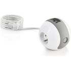 Multiprise Multimédia WATTBALL 2P 16A + 1P 6A + USB 2.1A - WATT&CO - Grise