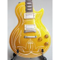 Guitare miniature Gibson Goldtop pinstripe Billy Gibbons ZZ Top - Gibson - Blanc - Mixte