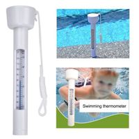 Thermomètre de piscine, accessoires de piscine Thermomètre à eau flottant, thermomètre à eau, lot de 2