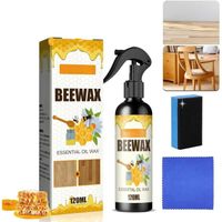 Beeswax Spray,Natural Micro-Molecularized Beeswax Spray, Beeswax Spray Furniture Polish, Original Beeswax Furniture Polish,(120ml)
