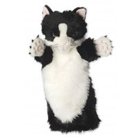The Puppet Company Long Sleeved Glove Puppet Black and White Cat