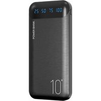 Power Bank 10000mAh Batterie Externe avec 2 Sorties USB 2,4 A et Entrée USB C Pour Huawei iPhone iPad Samsung - Noir