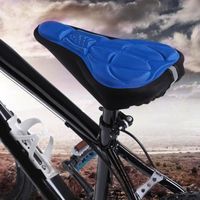 Drfeify housse de siège de vélo Couvre-selle de siège souple respirant pour vélo de montagne 3D ultraléger (bleu)